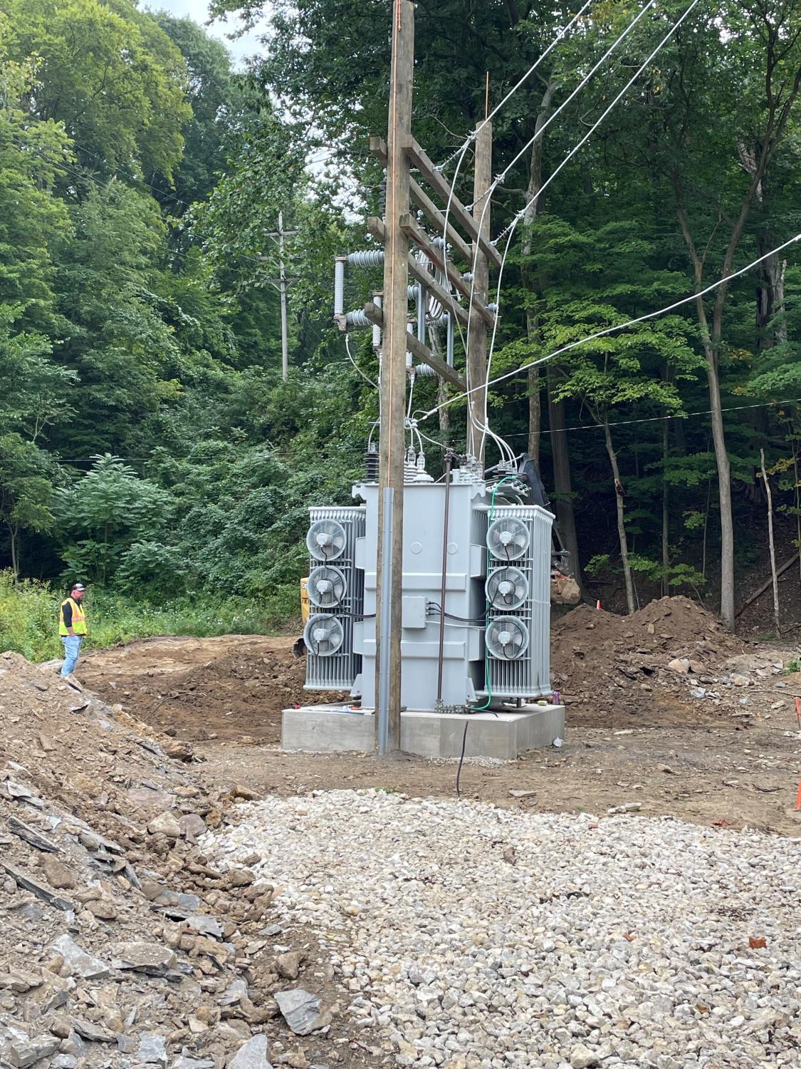 Existing utilities will be relocated north of the Front Street Bridge for the NSIT.