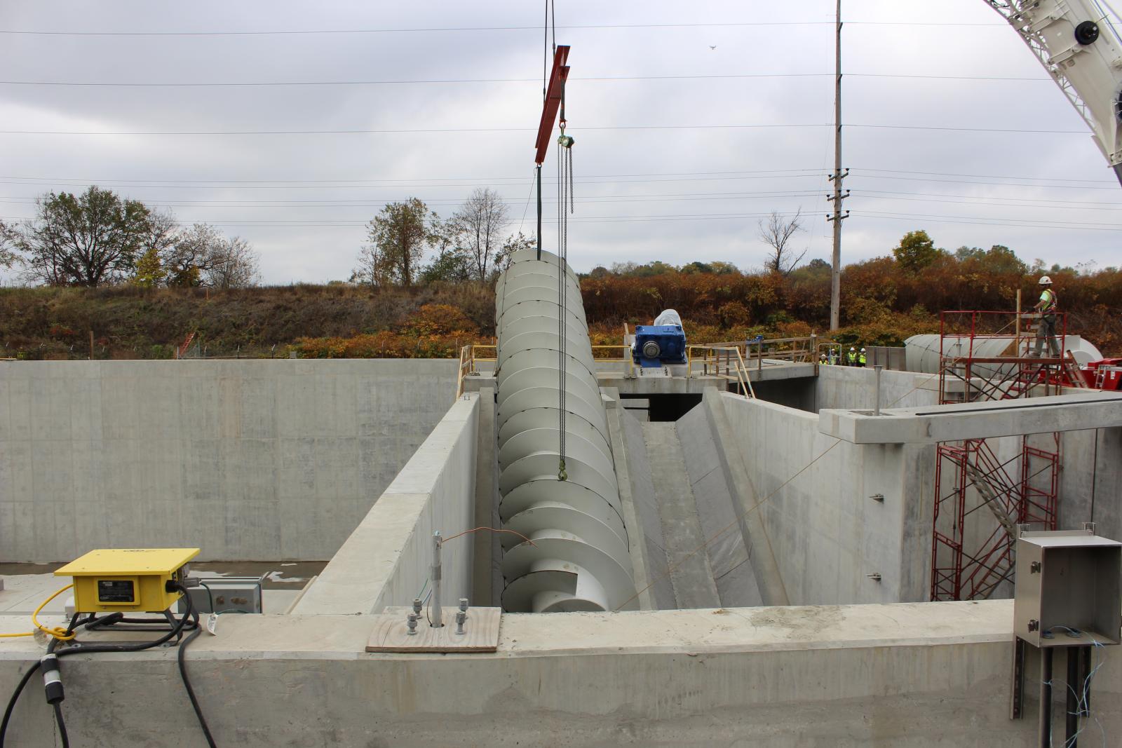 Hazel Storage Basin (CSO Racks 10 & 11) - October 2019 - Screw Pump ...